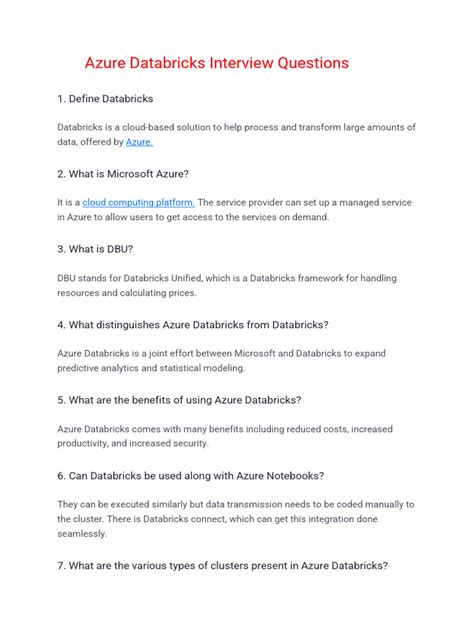 Azure databricks interview questions.  Dec 20, 2024 · Check out the most...