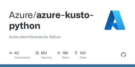 Azure kusto python.  Kusto Python Client Library provides the capability to query Kusto clus...