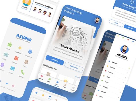 Azures Mobile Mobile Website Template Progressive Web App Pwa
