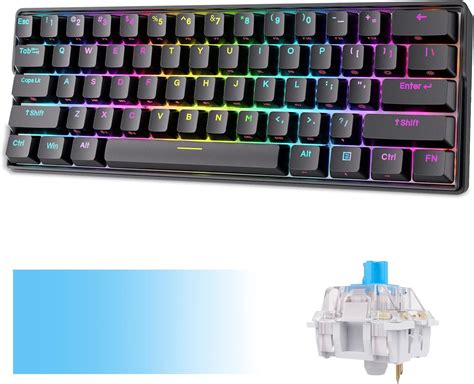 Bàn Phím Cơ Kemove Shadow Dk61 Rgb Hai Chế Độ 60% Chất …