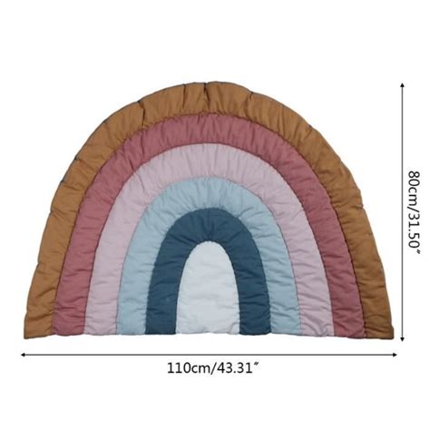 Bébé tapis de jeu sol rampant tapis créatif arc-en-ciel pépinière …