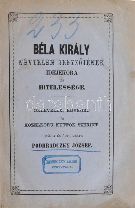 Béla király névtelen jegyzőjének idejekora és hitelessége. - User manual template for openoffice writer.