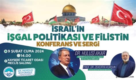 Büyükşehir’den ‘İsrail’in İşgal Politikası ve Filistin’ konulu konferans ve sergi