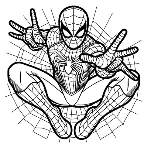 Bądź kreatywny z Spiderman Looks Cool Coloring Pages