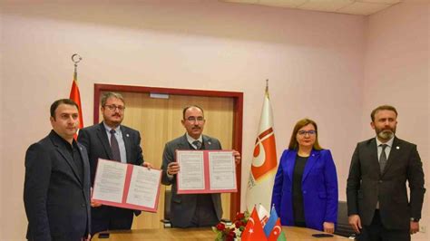BŞEÜ ile Azerbaycan arasında yeni bir iş birliğine imzalar atıldıs