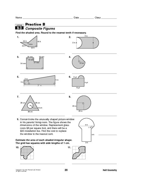 B Composite Answer Practice Figures Key
