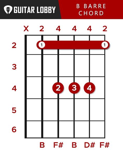 B Guitar Chord Guide: 9 Variations & How to Play - Guitar Lobby (2024)