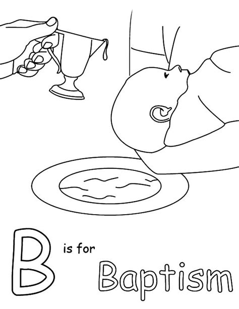 B Is For Baptism Coloring Pages Best Place to Color
