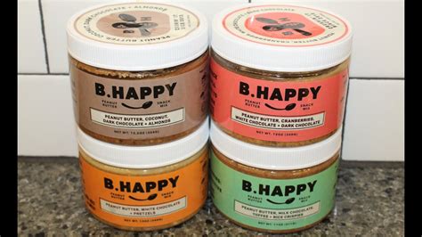 B happy peanut butter. B.Happy News. Posted on February 25, 2021 “I love peanut butter but this is sooo much more! Crunchy and creamy all at the same time. I will def be skipping the bread and eating straight out of the jar !” ... 