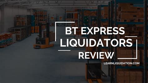 BT Express Liquidators. View Photos. August 1, 2022. 