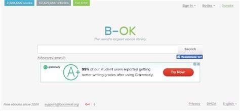 B-ok. Are you looking for a free online library that offers millions of books in various languages and disciplines? B-OK.org was a popular website that provided this ... 