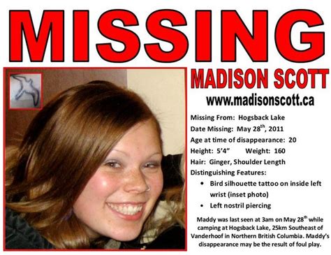 B.C. police say remains of Madison Scott, last seen in 2011, have been found