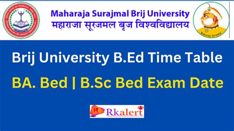 B.Ed Time Table 2024 Released All University B.Ed 2nd Year Date …