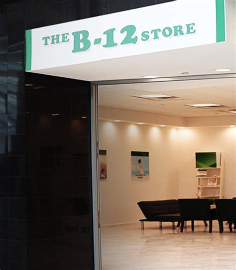 B12 store. The B-12 Store is here to help you achieve personalized goals like revitalizing your energy, losing weight, or strenghtening your immune system, just to name a few—with the help of our 100% natural vitamin injections. Vitamins taken via injection have been proven to have a higher absorption rate than vitamins taken orally. 