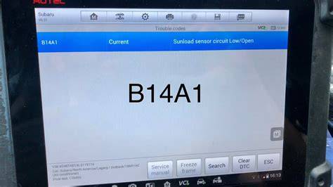 B14a1 subaru xv. The B14A1 Subaru code indicates a problem with the Sunload S...