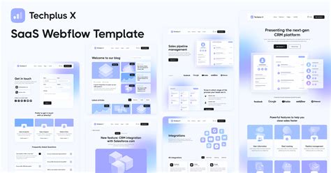 B2B SaaS Webflow Template & UI Kit Saasplex X BRIX Templates