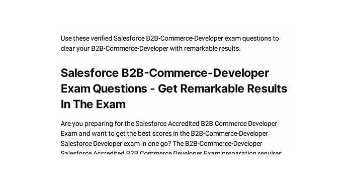 B2B-Commerce-Developer Prüfungsunterlagen