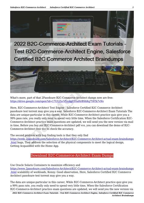 B2C-Commerce-Architect PDF Testsoftware