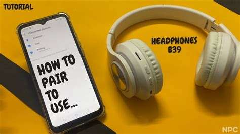 B39 headphones manual change language.  Setup instructions, pairing guide...