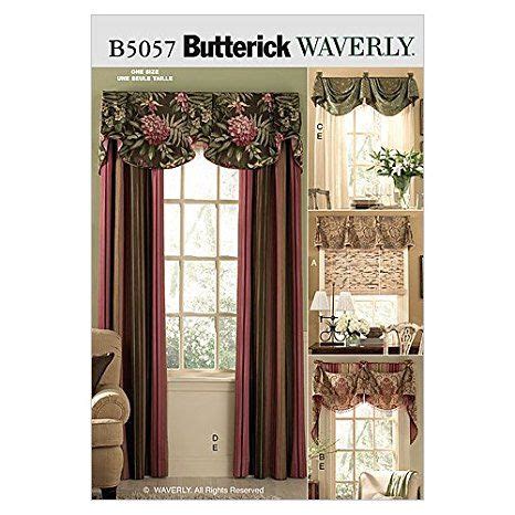 B5057 Butterick Patterns Sewing Patterns Valance patterns