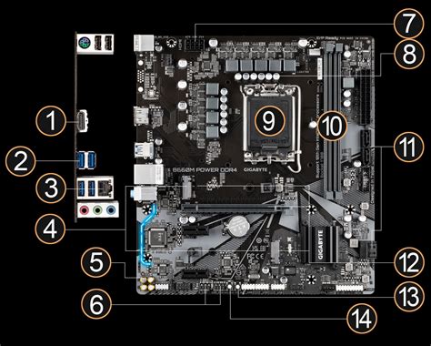 B660M POWER DDR4 (rev. 1.0) Key Features - GIGABYTE