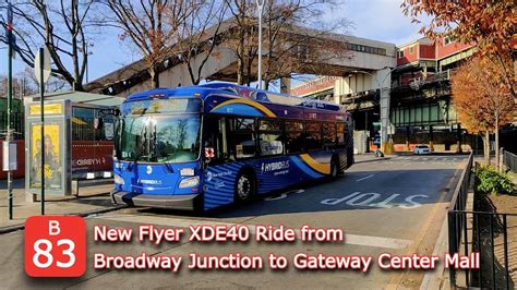 B83 bus to gateway mall. Northbound B83 stop on Pennsylvania Ave at Livonia has been temporarily relocated - buses are making the stop before the intersectionWhat's happening? Construction … 