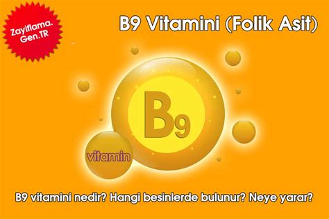 B9 vitamini eksikliğinde ne olur