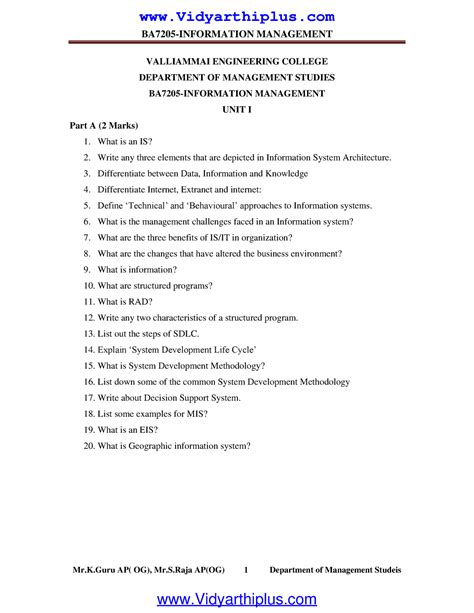BA7205 Information Management pdf