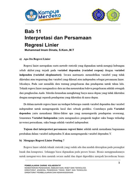 Bab 11 Interpretasi dan Persamaan Regresi Linier - wintechmobiles.com