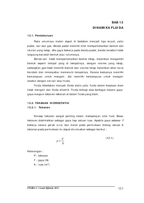 BAB 12 FLUIDA - Institut Teknologi Padang - wintechmobiles.com