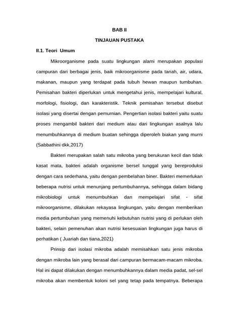 BAB II Tehnik Isolasi - analytical chemistry course notes - muktibox.com