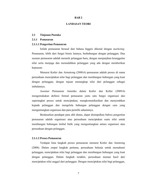 BAB II TINJAUAN PUSTAKA 2.1 Landasan Teori 2.1.1 Teori