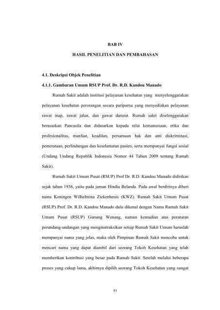 BAB IV HASIL DAN PEMBAHASAN PENELITIAN - Raden Fatah - wintechmobiles.com