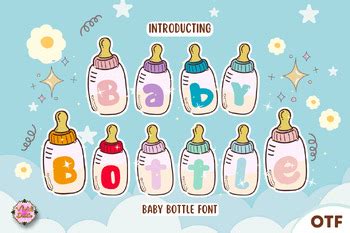 Baby Bottle Font - Font Canyon - muktibox.com