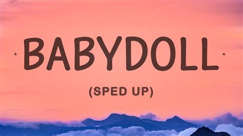 BABYDOLL - Sped Up - YouTube