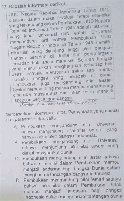 Bacalah informasi berikut! Di negara yang memil... - Roboguru - wintechmobiles.com