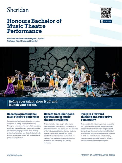 Bachelor of Music Theatre Performance - Sheridan … - muktibox.com