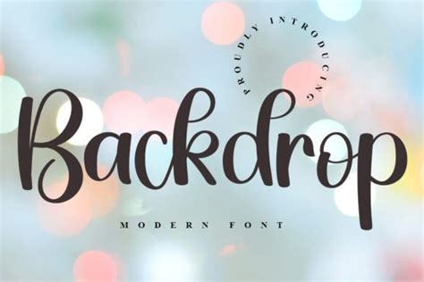 Backdrop Font - muktibox.com