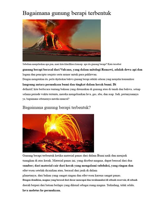Bagaimana gunung terbentuk - Geografi - wintechmobiles.com