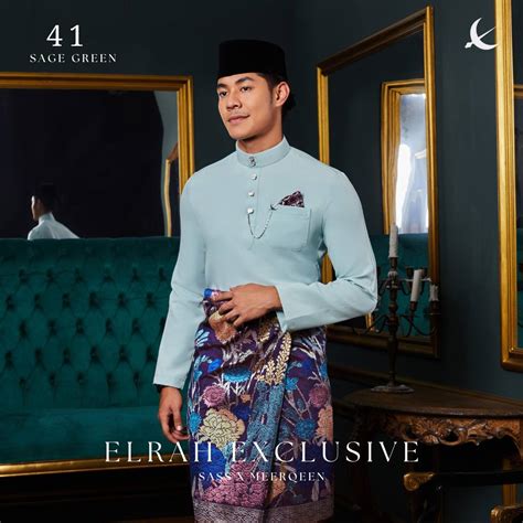 BAJU MELAYU SAGE GREEN MJESTIC 2024 Lazada