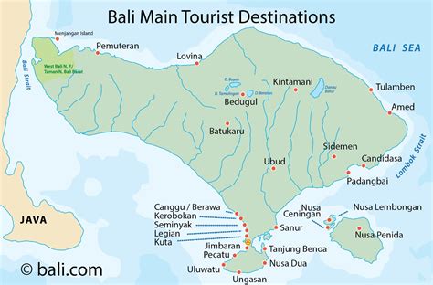 Bali Map - Destination Map | Popular Areas in Bali - wintechmobiles.com