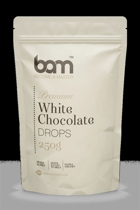 BAM Gocce di cioccolato bianco, 250 g