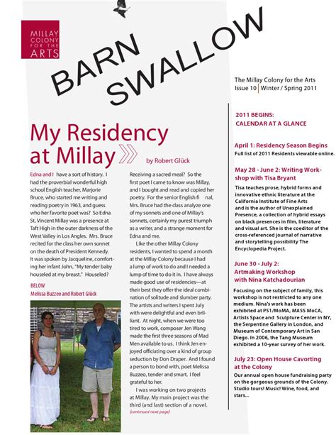 BARNSWALLOW ISSUE 10 by The Millay Colony for the Arts - Issuu