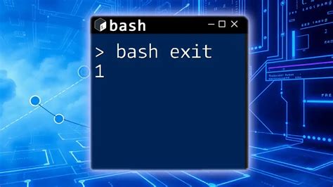 Bash Shell Exit - coolestguyplanet.net
