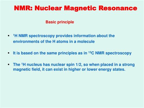 Basic Principles of NMR | Springer Nature Link - wintechmobiles.com