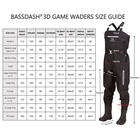 BASSDASH 3D Boot Foot Game Wader Ultra High Strength …