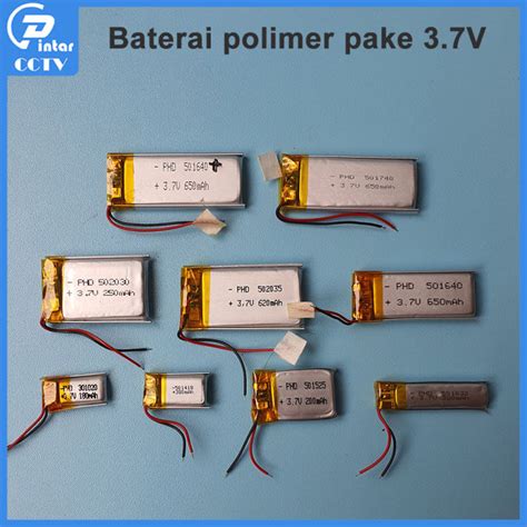 Baterai Polimer Macam-macam ukuran 3.7V - 803035 (800mah) - raincitystudios.com