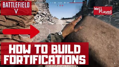 BATTLEFIELD 5 How to build Fortifications [Tutorial] YouTube