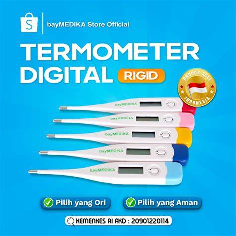 BayMedika Termometer Digital Rigid Tip - 6 Kelebihan - Layar LCD, … - raincitystudios.com