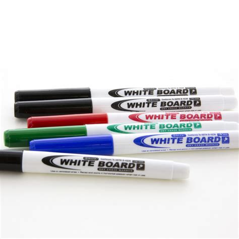 BAZIC Magnetic Dry Erase Marker, Fine Tip Assorted Colors, …